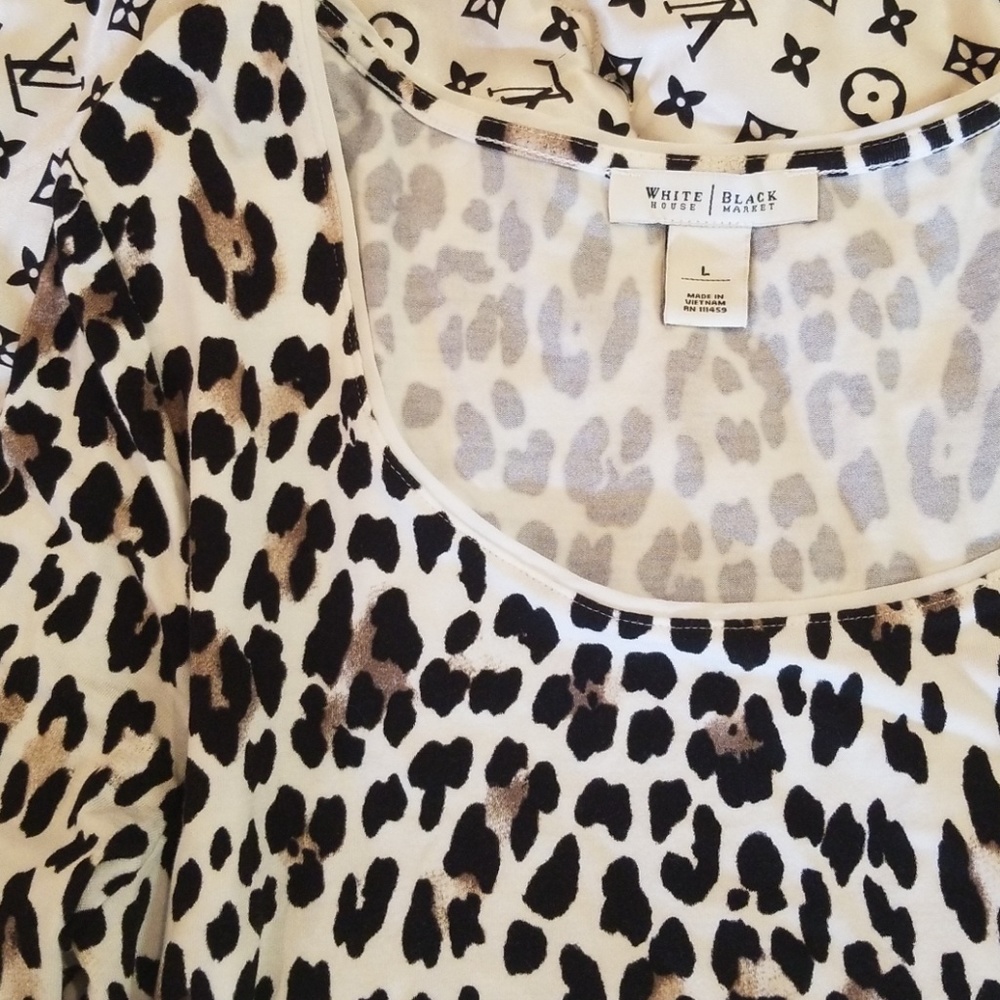 Leopard print tee